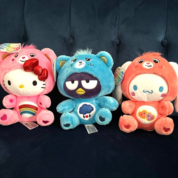 Hello Kitty x Care Bear Plush Collab Bundle - Picture 1 of 1